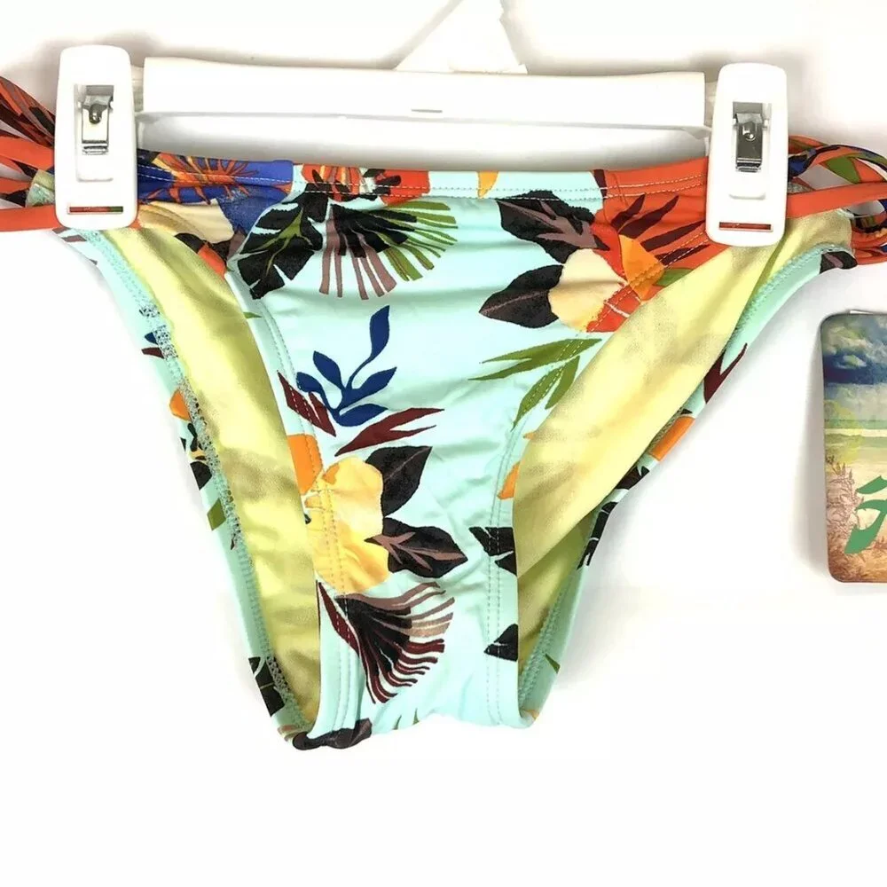 Hobie, Women’s Floral Hipster Bikini Bottom, Size Extra Small